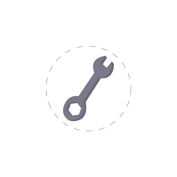 Plochá ikona klíče pro mobilní koncept a design webových aplikací. - Vektor, obrázek
