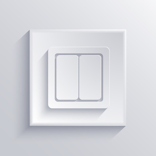 Vector light square icon. Eps 10 - Вектор, зображення