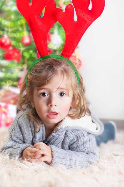Little boy on Christmas celebration - Foto, Imagem