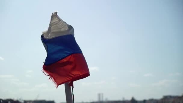 Russian flag waving - Video