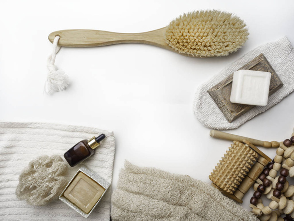 Zero waste home products for body care. Ecological products for woman. Zero Waste Lifestyle - Foto, imagen