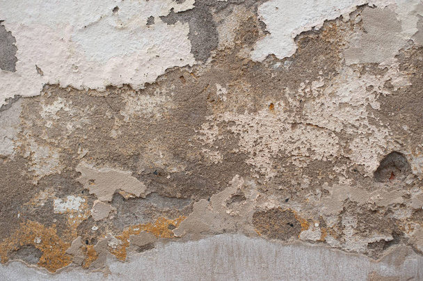 Detail staré popraskané stěny. - Fotografie, Obrázek
