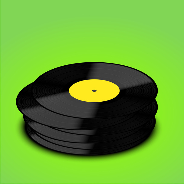 Vector Old vinyl record background. Eps10 - Vector, Image
