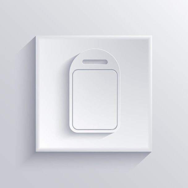 Vector light square icon. Eps 10 - Вектор,изображение