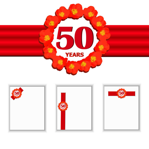 50 лет празднования икона дизайна. Для планирования важного дня
. - Фото, изображение