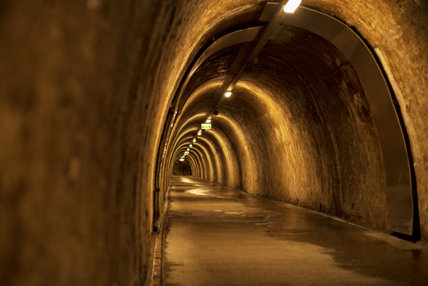 Historic underground tunnel under Zagreb historic town, capital of Croatia - Photo, Image