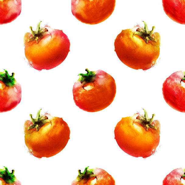 Seamless pattern with tomatos - Фото, зображення