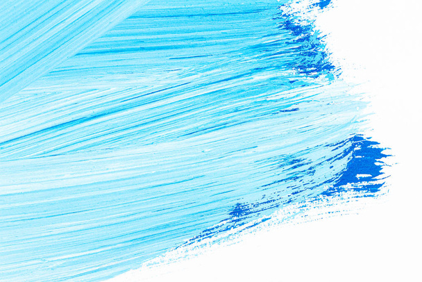 Abstract brushed blue acrylic arts background - Foto, Imagen