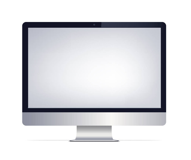 Monitor computer screen. Vector realistic illustration. - Vector, Image