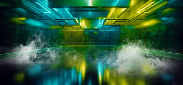Дим туман лазерного шоу клуб Dark Neon Sci Fi Futuristic Ретро
 - Фото, зображення