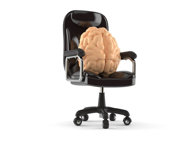 Gehirn auf Business-Stuhl - Foto, Bild