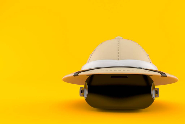Casque VR avec chapeau safari
 - Photo, image