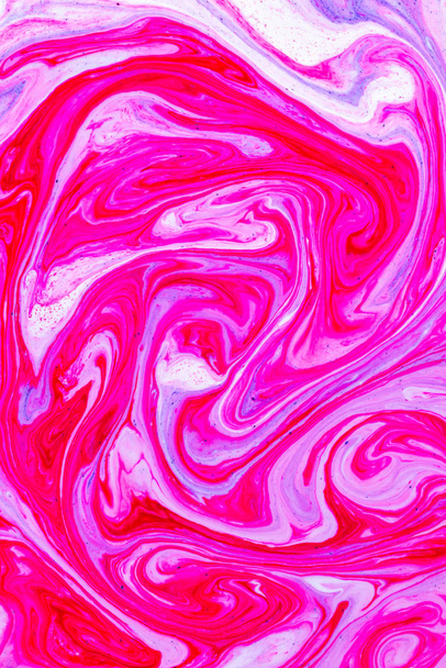 Transparent creativity. Trendy wallpaper. Abstract neon purple fluid art on concrete background. Digital art. Abstract pink and blue neon gradient background. Design backdrop - Foto, Imagen