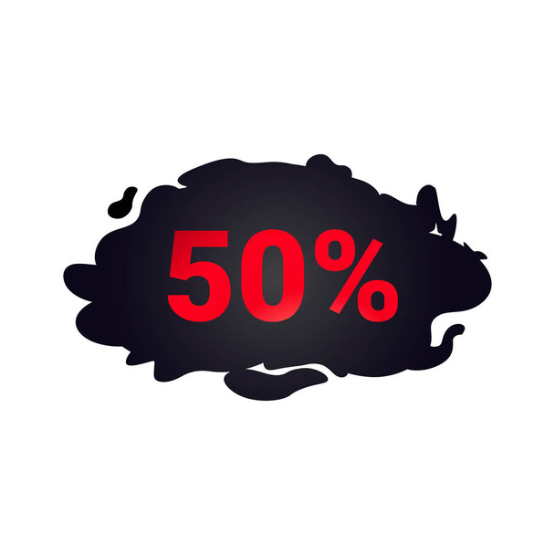 black friday sticker discount badge holiday shopping concept big sale label advertising campaign - Vector, Image