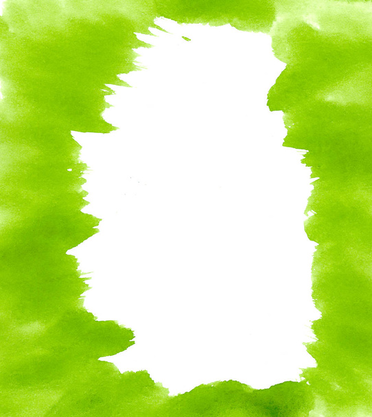 Hermoso marco de acuarela verde
 - Foto, imagen