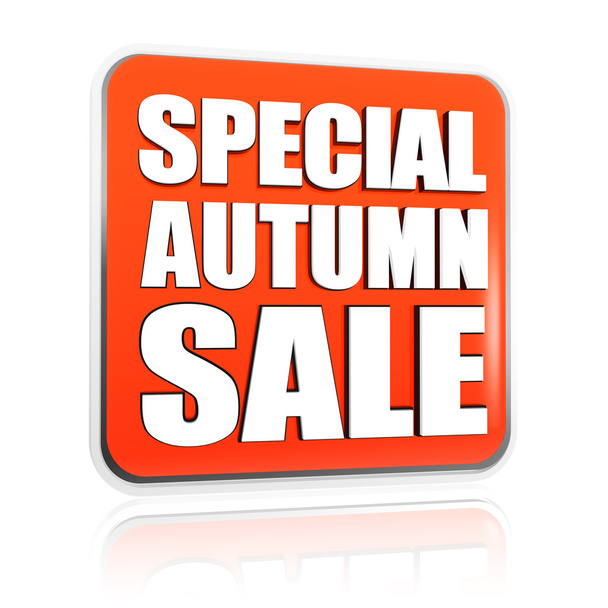 Special autumn sale orange banner - Photo, Image