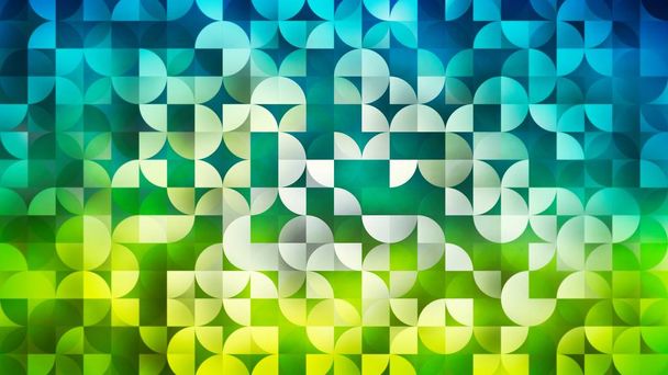 абстрактний зелений геометричний фон Векторні ілюстрації
  - Фото, зображення