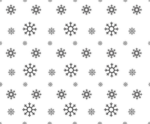Снежинка бесшовная картина на белом фоне. Снежинки обои. Блестящие абстрактные иллюстрации с кристаллами льда
. - Вектор,изображение