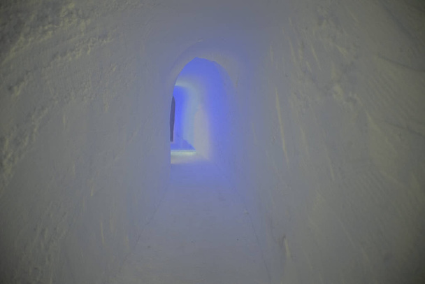 Ice hotel igloo interior - Photo, Image