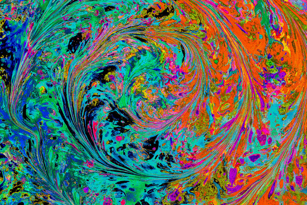 Abstract marbling art pattern as background - Photo, Image