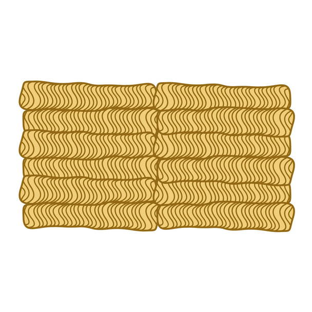 instant noodle block , vector illustration - Vector, Image