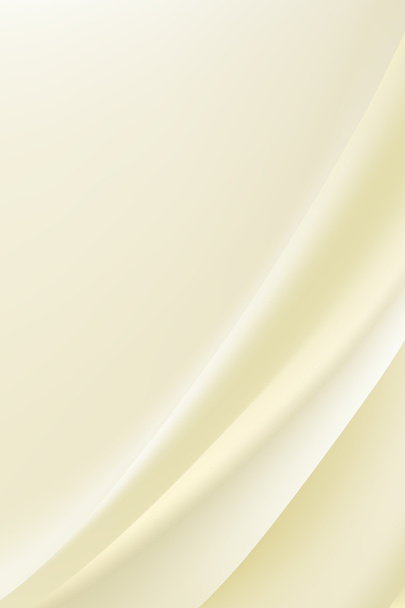 Beige silk background with soft folds - Vector, Image