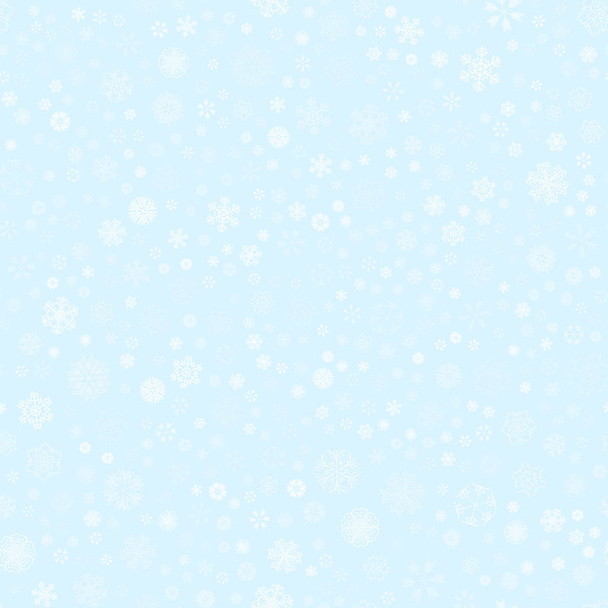 vector winter snow light seamless pattern - Vector, Image