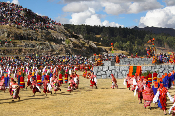 Inti Raymi祭り,クスコ,サッサイハマン,ペルー - 写真・画像