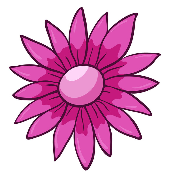 Single flower in pink - Вектор,изображение
