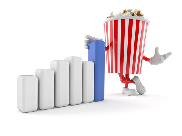 Popcorn znak s grafem - Fotografie, Obrázek
