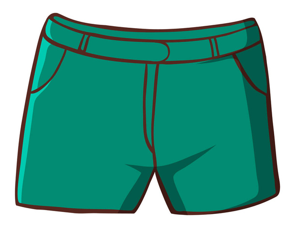 Red shorts on white background - Vector, Image