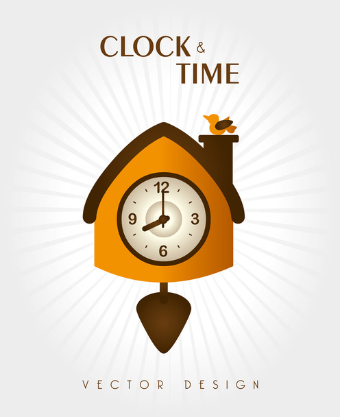 zegar i czas projektowania - Wektor, obraz