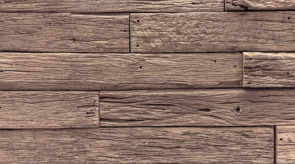 textured of old vintage wooden plank background - 写真・画像