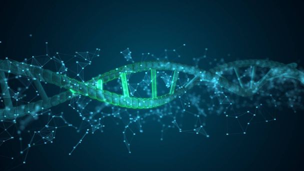 Cifre astratte Molecola di scansione del DNA Per biologia, biotecnologia
 - Foto, immagini