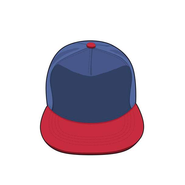 Gorra de béisbol. sombrero de diseño hip hop. ilustración de vector aislado
 - Vector, Imagen