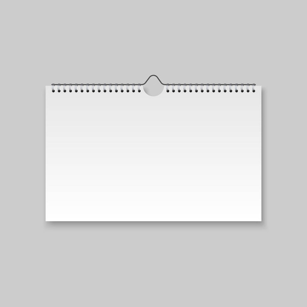 Realistic blank calendar - Vector, Image