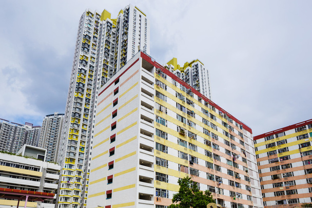 edificio de apartamentos en Hong Kong - Foto, Imagen