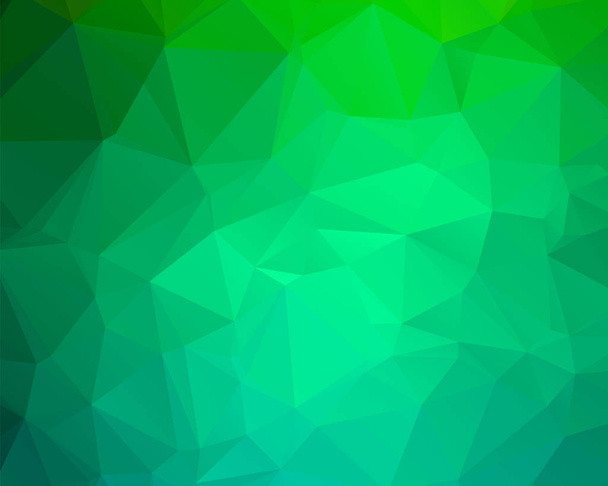 Αφηρημένο πολύχρωμο σμαράγδι πράσινο φόντο. Διάνυσμα πολυγωνικό d - Διάνυσμα, εικόνα