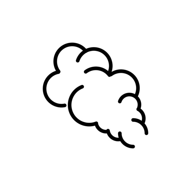 blows steam cloud comic smoke line style - Vector, Image