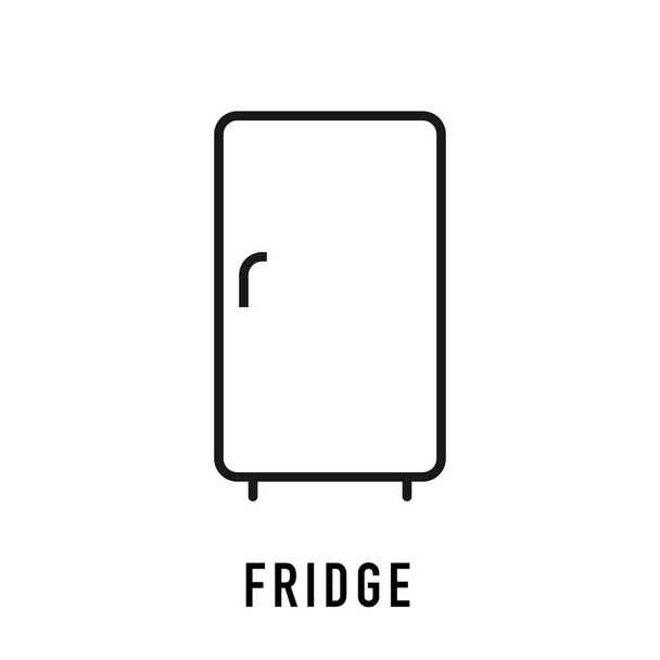Buzdolabı simgeleri. Taslak buzdolabı vektör simgesi - Vektör, Görsel