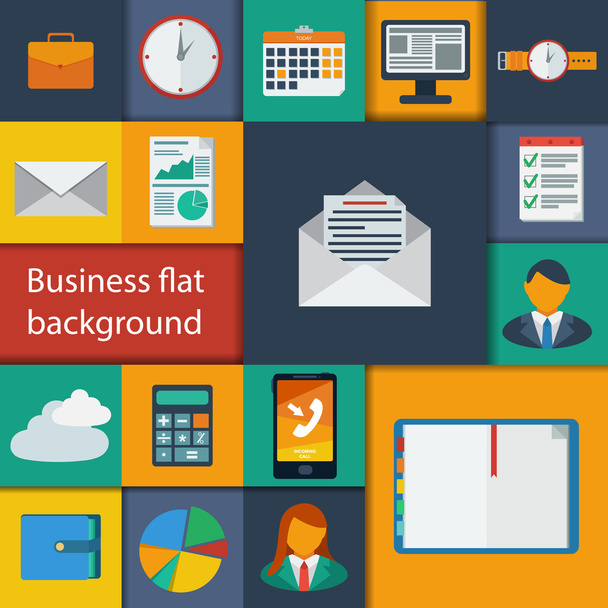 Business infographic flat design. - Vector, Imagen