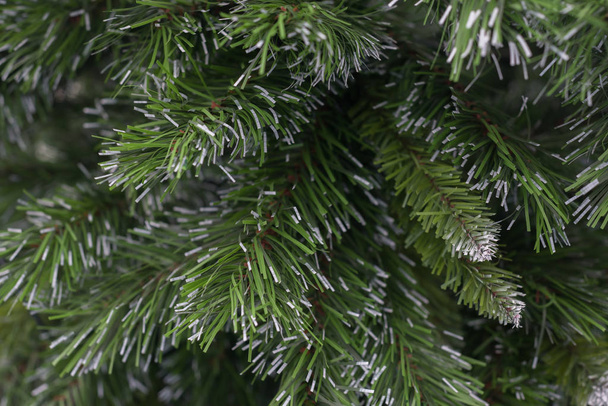 Árbol artificial, primer plano del árbol de Navidad
. - Foto, Imagen