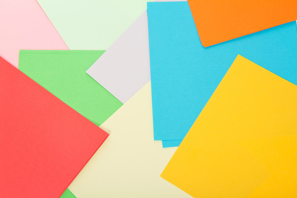Color sheets of paper. Background - Foto, Imagem