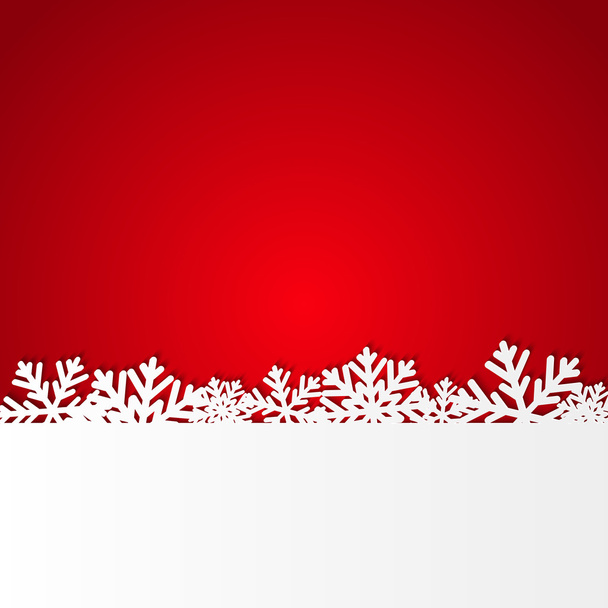 赤いクリスマス背景 - ベクター画像
