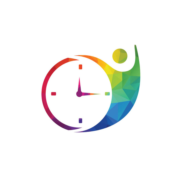 Time Care Logo Şablon Tasarım Vektörü. Tasarım Kavramı, Yaratıcı Sembol, Simge. - Vektör, Görsel