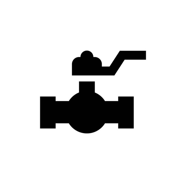 Tesisat kapakçığı simgesi ve tüp ekipmanı - Vektör, Görsel