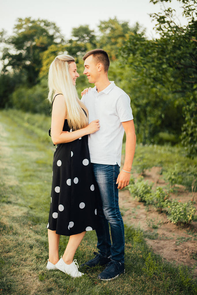 young couple in love at summer - Foto, Bild