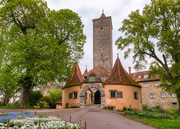 Castello Porta di Rothenburg ob der Tauber Centro Storico Baviera Germania - Foto, immagini