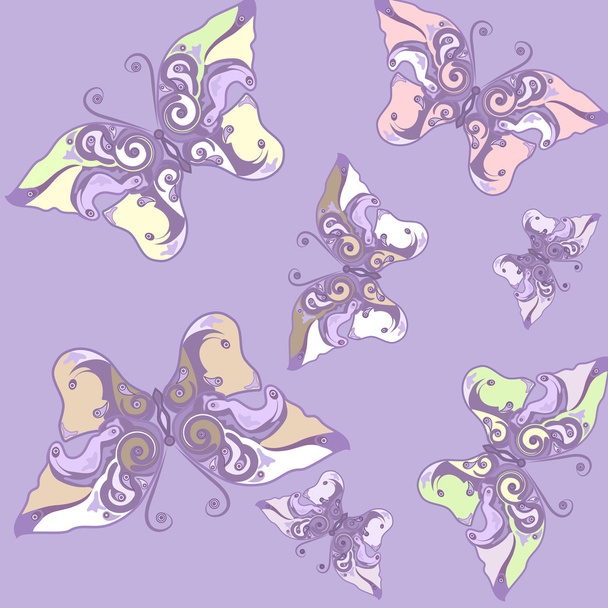 Butterfly seamless - Vector, afbeelding