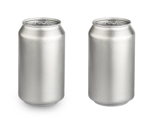metal aluminum beverage drink can isolated on white background c - Φωτογραφία, εικόνα